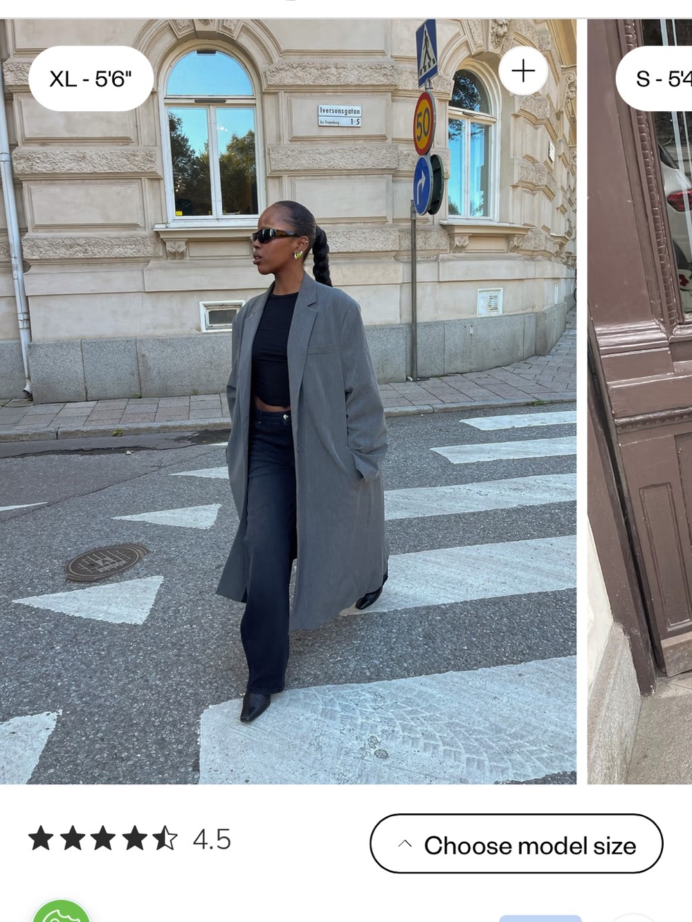 Djerf Avenue Forever Coat Grey S